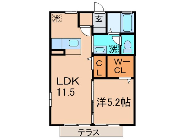 グリ－ングラスの物件間取画像